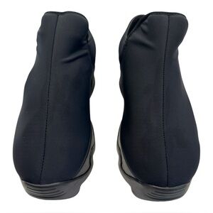 iRi‎ NYC Black Neoprene Wes Low Top Sneaker Stretch Chunky Platform Sz 34 US 4